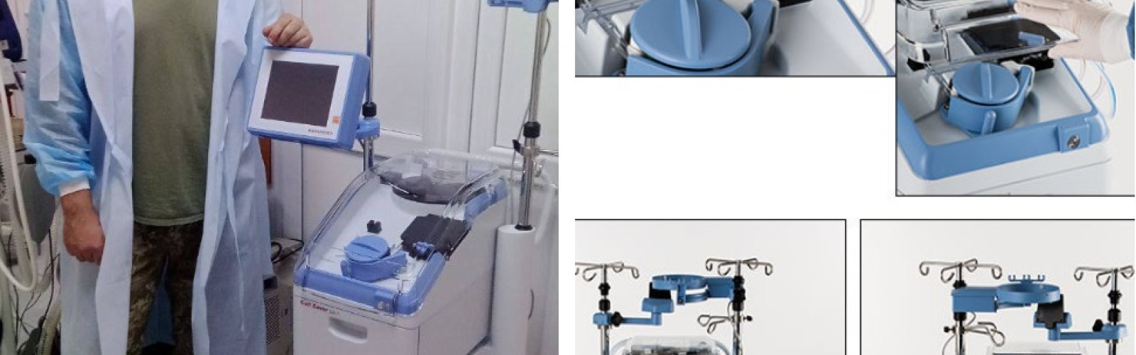 The Kharkiv military hospital received the Cell Saver Elite autohemotransfusion system