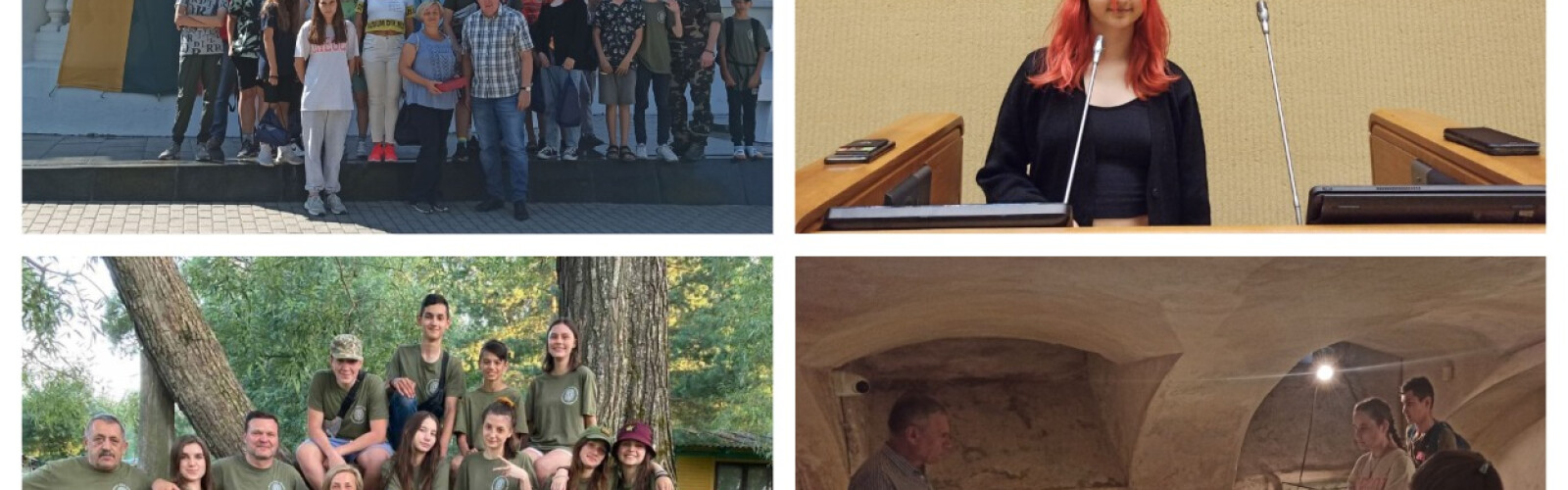 Ukrainian children rested in a Lithuanian camp and talked with the first lady of Lithuania