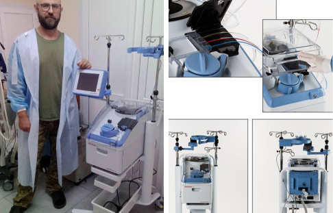 The Kharkiv military hospital received the Cell Saver Elite autohemotransfusion system