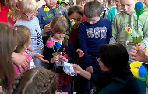 "Podilska Hromada" Community Foundation in partnership with the Vinnytsia City Council Youth Policy Department held a master class for displaced children