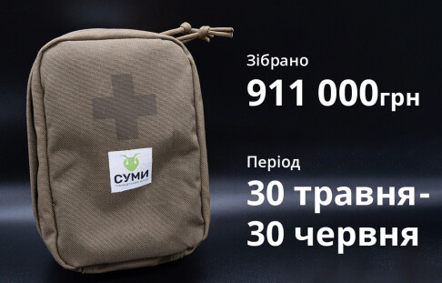 The results of the collection for IFAK tactical first-aid kits for Sumy defenders