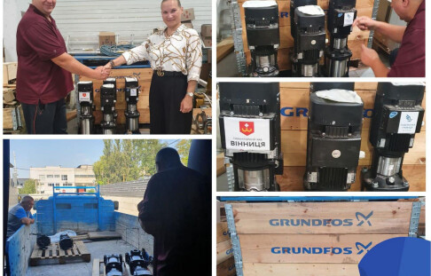 Vinnytsia Oblvodokanal received submersible pumps from the Danish manufacturer Grundfos