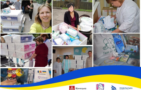 The Podilska Hromada Community Foundation received baby boxes from partners