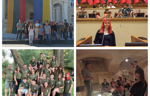 Ukrainian children rested in a Lithuanian camp and talked with the first lady of Lithuania