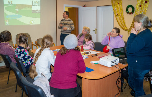 Team of the Community Development Foundation #go2frg in Kramatorsk organized activities for children with disabilities.
